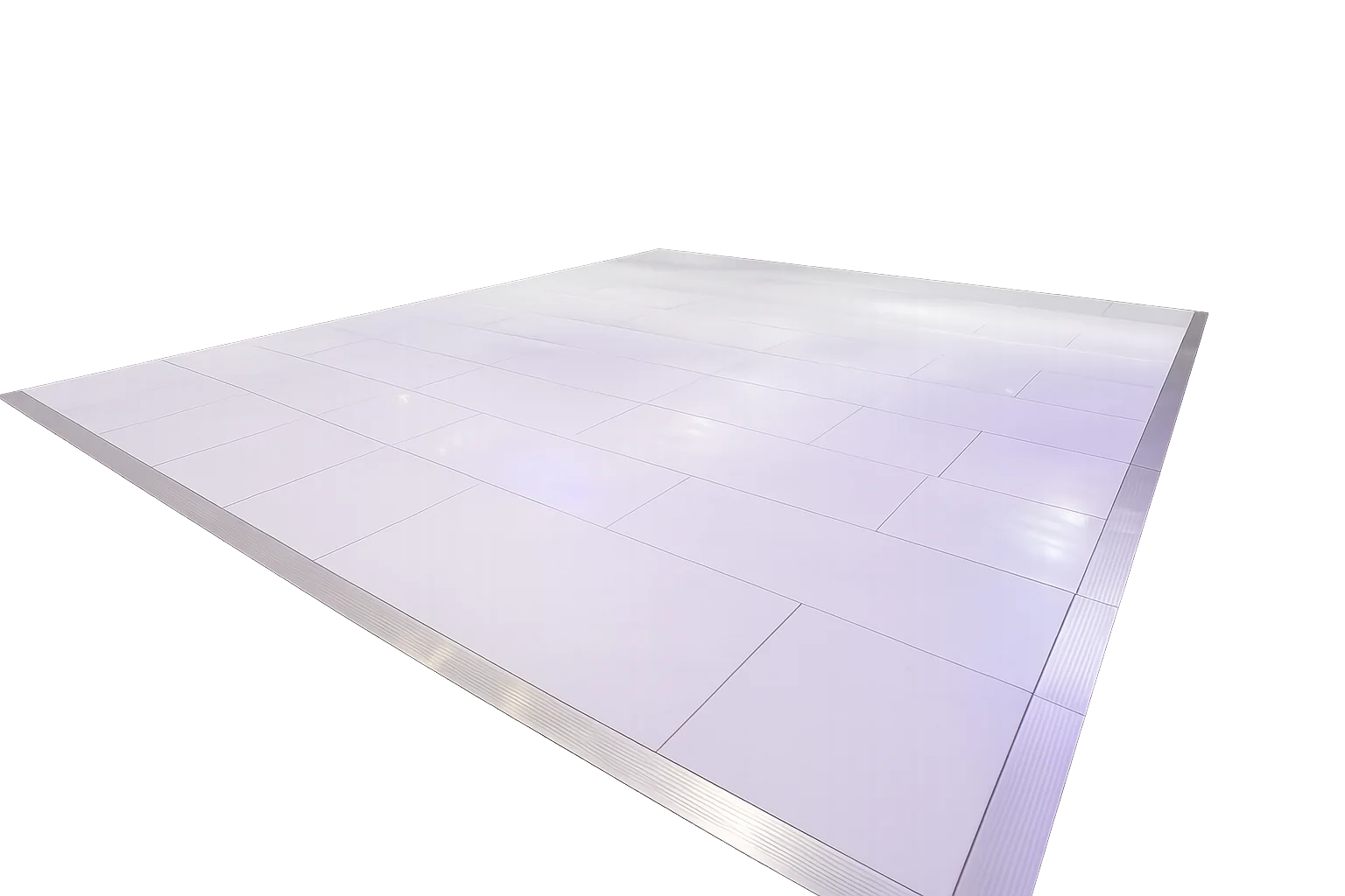 Stock photo of our white pub-lock style dance floor